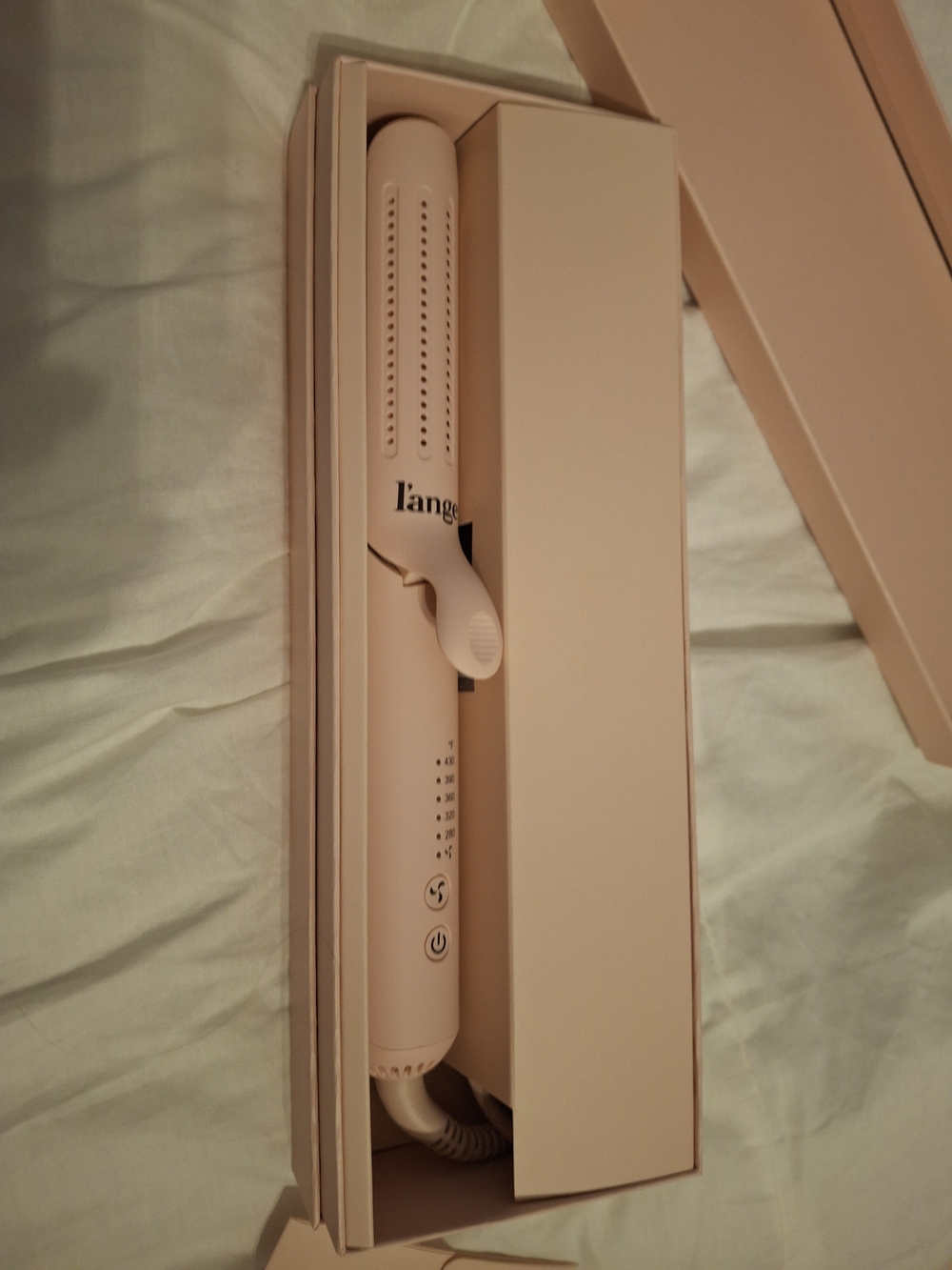 Lange Pink Ceramic Hair Styling Iron - Soft Pink
